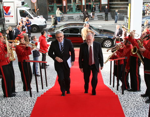 Officiële opening van het Universiteitsforum (Ufo) in de Sint-Pietersnieuwstraat-30424