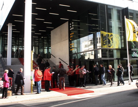 Officiële opening van het Universiteitsforum (Ufo) in de Sint-Pietersnieuwstraat-30428