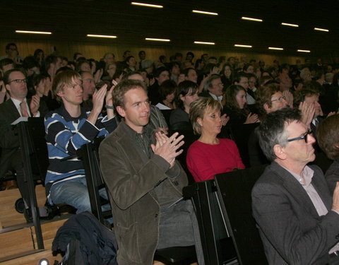 Officiële opening van het Universiteitsforum (Ufo) in de Sint-Pietersnieuwstraat-30449