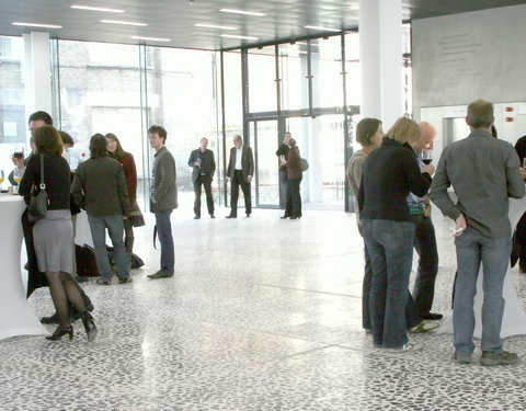 Officiële opening van het Universiteitsforum (Ufo) in de Sint-Pietersnieuwstraat-30489