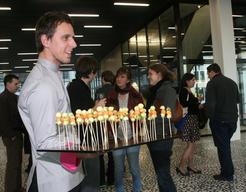 Officiële opening van het Universiteitsforum (Ufo) in de Sint-Pietersnieuwstraat-30506