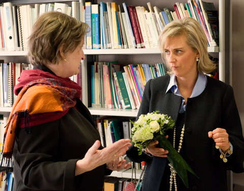 Bezoek van prinses Astrid n.a.v. uitreiking van driejaarlijkse Prijs De Beys aan het International Centre for Reproductive Healt