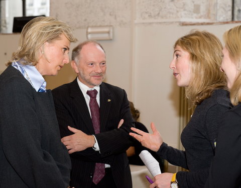 Bezoek van prinses Astrid n.a.v. uitreiking van driejaarlijkse Prijs De Beys aan het International Centre for Reproductive Healt