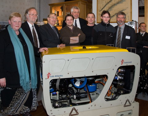 Doop van de ROV Genesis onderwaterrobot