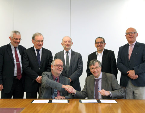 Ondertekening intentieverklaring tussen UGent en HoGent