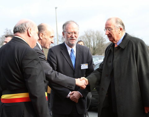 Koning Albert II bezoekt fotonica-onderzoekslab van de UGent-32878