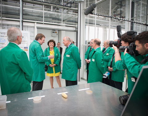 Bezoek Koning Albert aan het UGent-VIB Onderzoeksgebouw FSVM-33615