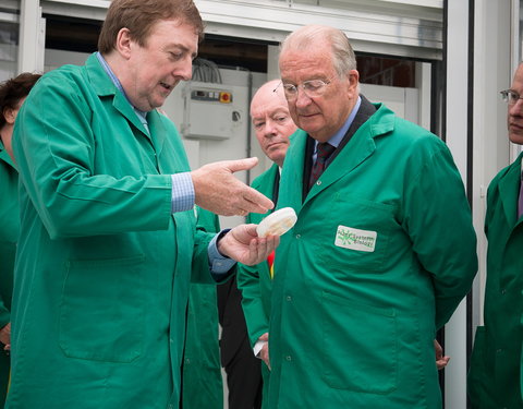 Bezoek Koning Albert aan het UGent-VIB Onderzoeksgebouw FSVM