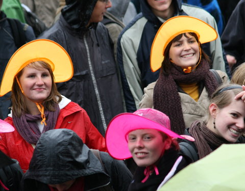 Student Kick-off 2007 op het Sint-Pietersplein-33632