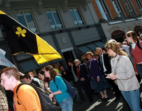 Studenten en medewerkers UGent betogen voor eerlijke financiering-34091