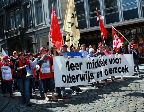 Studenten en medewerkers UGent betogen voor eerlijke financiering-34097