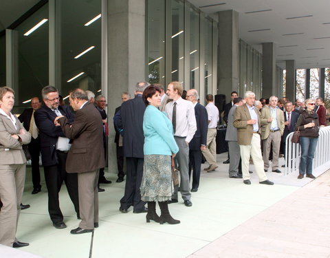 Opening nieuwbouw aan de Tweekerkenstraat van de faculteit Economie en Bedrijfskunde-35107