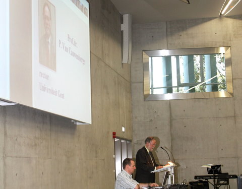 Opening nieuwbouw aan de Tweekerkenstraat van de faculteit Economie en Bedrijfskunde-35135