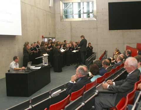 Opening nieuwbouw aan de Tweekerkenstraat van de faculteit Economie en Bedrijfskunde-35144