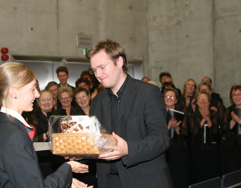 Opening nieuwbouw aan de Tweekerkenstraat van de faculteit Economie en Bedrijfskunde-35148