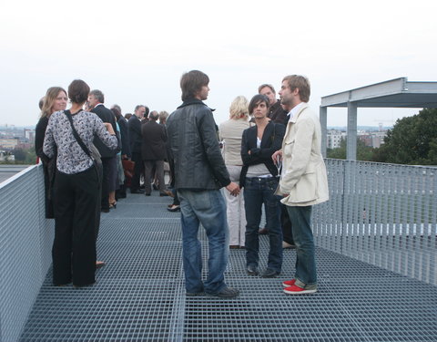 Opening nieuwbouw aan de Tweekerkenstraat van de faculteit Economie en Bedrijfskunde-35157