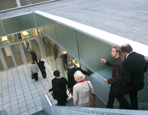 Opening nieuwbouw aan de Tweekerkenstraat van de faculteit Economie en Bedrijfskunde-35158