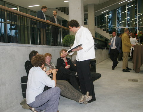 Opening nieuwbouw aan de Tweekerkenstraat van de faculteit Economie en Bedrijfskunde-35169