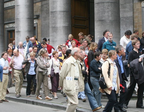 Inhuldiging van nieuwe wandelroute langs universitaire gebouwen-35176