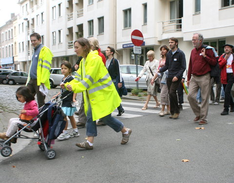 Inhuldiging van nieuwe wandelroute langs universitaire gebouwen-35182