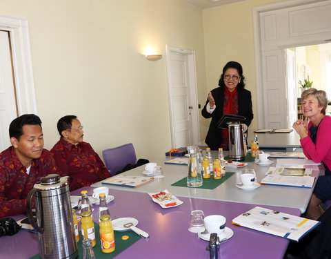 Ontvangst delegatie van Mahasaraswati Denpasar University (Bali) en ondertekening Memory of Understanding-36495