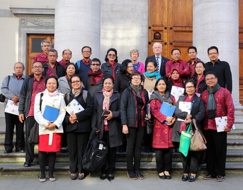 Ontvangst delegatie van Mahasaraswati Denpasar University (Bali) en ondertekening Memory of Understanding-36522