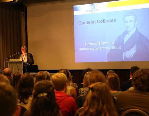 Start van Queteletcolleges, een universiteitsbreed honoursprogramma voor excellente studenten uit de tweede en derde bachelor-36