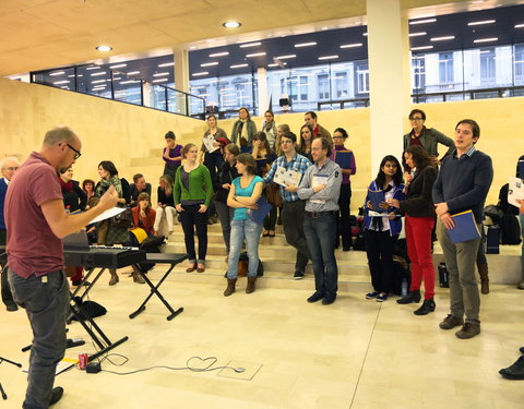 Startmoment van een nieuw, UGent personeelskoor met vrijblijvende workshop-36972