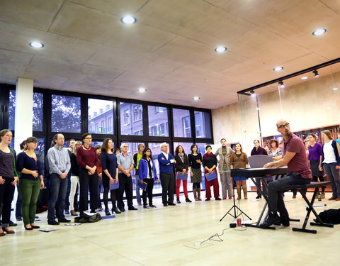 Startmoment van een nieuw, UGent personeelskoor met vrijblijvende workshop-36976