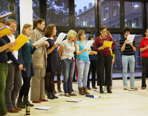 Startmoment van een nieuw, UGent personeelskoor met vrijblijvende workshop-36986