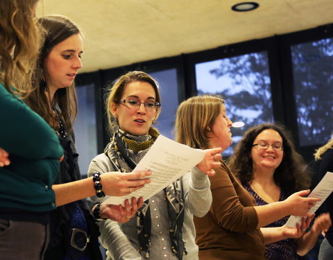 Startmoment van een nieuw, UGent personeelskoor met vrijblijvende workshop-36987