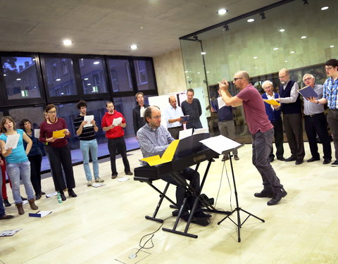 Startmoment van een nieuw, UGent personeelskoor met vrijblijvende workshop-36993