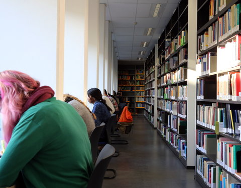 Blokken in de bibliotheek van de faculteit Rechtsgeleerdheid-39090