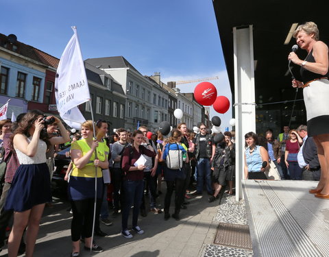 Studenten van UGent, HoGent en Arteveldehogeschool manifesteren voor kwaliteitsvol onderwijs en tegen onderfinanciering-41360