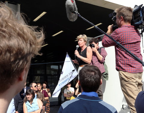 Studenten van UGent, HoGent en Arteveldehogeschool manifesteren voor kwaliteitsvol onderwijs en tegen onderfinanciering-41362