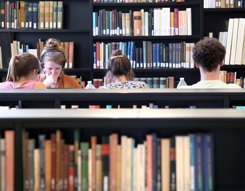 Blokken in de faculteitsbibliotheek Letteren en Wijsbegeerte-42820