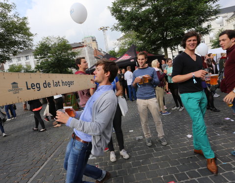 Student Kick-off 2014, actie 'Leg de lat hoger'-45070