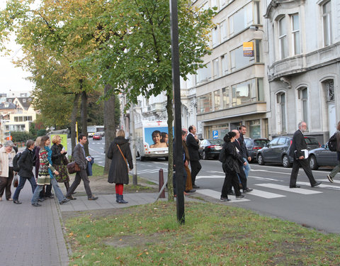 Voorstelling en inwandeling van UGentPassage (themawandeling langs elf plaatsen die de relatie tussen stad, universiteit en same