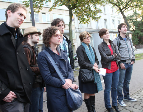 Voorstelling en inwandeling van UGentPassage (themawandeling langs elf plaatsen die de relatie tussen stad, universiteit en same