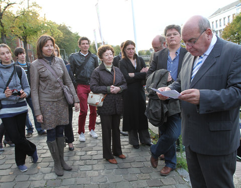 Voorstelling en inwandeling van UGentPassage (themawandeling langs elf plaatsen die de relatie tussen stad, universiteit en same