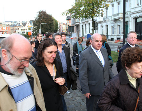 Voorstelling en inwandeling van UGentPassage (themawandeling langs elf plaatsen die de relatie tussen stad, universiteit en same