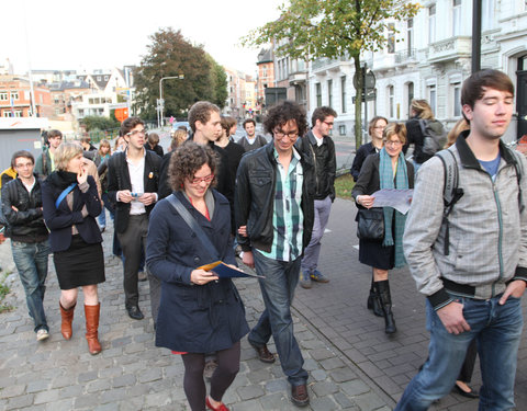 Voorstelling en inwandeling van UGentPassage (themawandeling langs elf plaatsen die de relatie tussen stad, universiteit en same