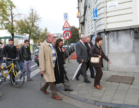 Voorstelling en inwandeling van UGentPassage (themawandeling langs elf plaatsen die de relatie tussen stad, universiteit en same