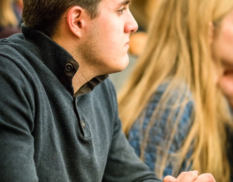 Lezing over internationale conflicten georganiseerd door Politeia en studentenraad StuRa-49943