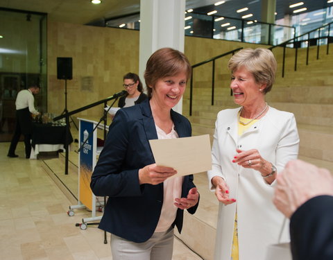 Viering van UGent ATP medewerkers met 25 of 35 jaar dienst