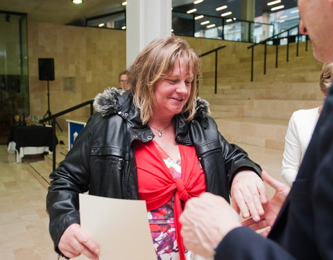 Viering van UGent ATP medewerkers met 25 of 35 jaar dienst-52811