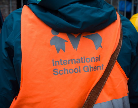 Eerstesteenlegging nieuwe schoolgebouw van de International School of Ghent (ISG) aan De Pintelaan-57247