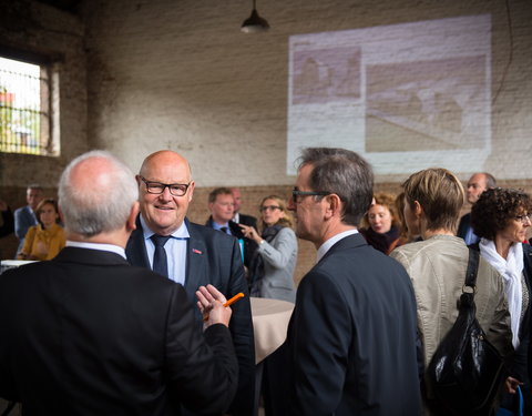 Eerstesteenlegging nieuwe schoolgebouw van de International School of Ghent (ISG) aan De Pintelaan-57249