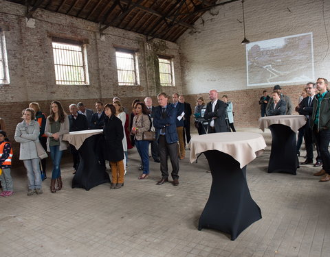 Eerstesteenlegging nieuwe schoolgebouw van de International School of Ghent (ISG) aan De Pintelaan-57252