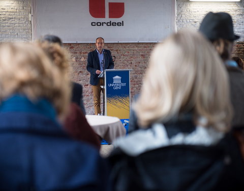 Eerstesteenlegging nieuwe schoolgebouw van de International School of Ghent (ISG) aan De Pintelaan-57258